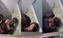 Cặp đôi đi họp lớp lén làm tình ở wc